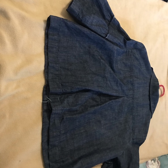 Women’s Cropped denim flared jacket - Picture 3 of 4